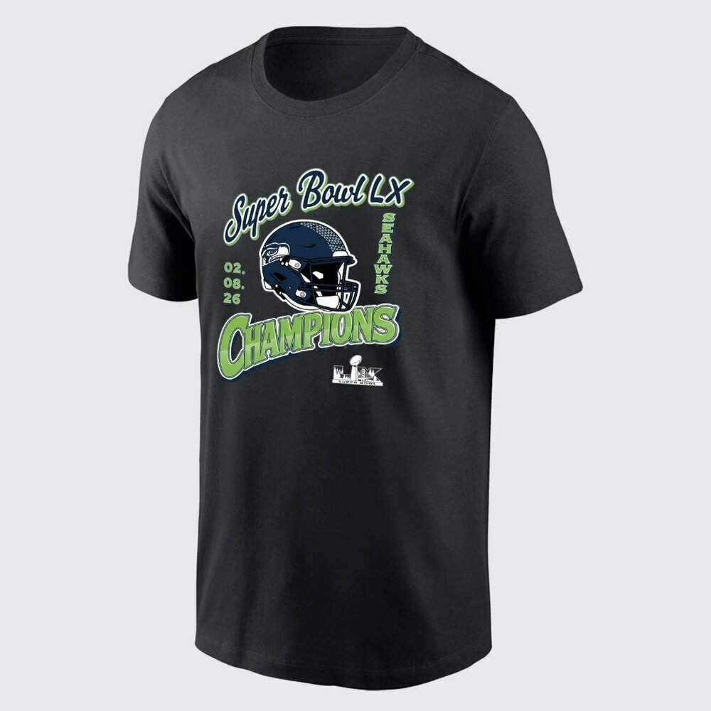Seattle Seahawks Super Bowl LX Champions 02.08.26 Shirt .